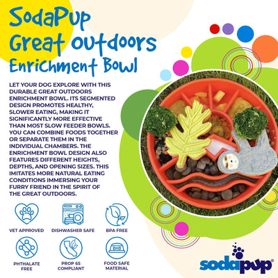 Sodapup - eBowl Enrichment Slow Feeder Bowl for Dogs - Forest - Toys - Sodapup - Shop The Paw