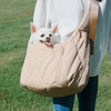 [Pre-Order] Pups & Bubs Cloud Crossbody Pet Carrier (Latte) - Pet Carriers & Crates - Pups & Bubs - Shop The Paw