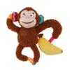 GiGwi Plush Friendz with Squeaker & Crinkle Paper - Monkey - Dog Toys - GiGwi - Shop The Paw