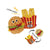GiGwi Reversible Hamburger & French Fries Snuffle Dog Toy - Dog Toys - GiGwi - Shop The Paw