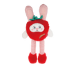 GiGwi Plush Friendz Strawberry Rabbit Dog Toy - Dog Toys - GiGwi - Shop The Paw