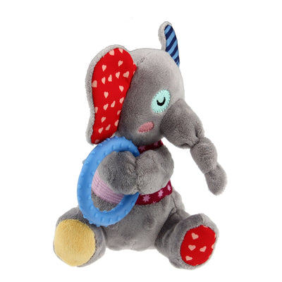 GiGwi Plush Friendz with Squeaker and TPR Ring - Elephant - Dog Toys - GiGwi - Shop The Paw