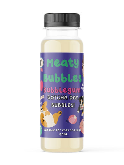 Meaty Bubbles - Bubblegum Flavour [EXP 02/26] Pet Friendly Bubbles
