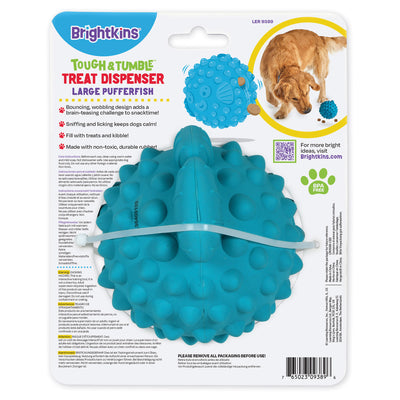 Brightkins Pufferfish Treat Dispenser - Large -- Brightkins Pet - Shop The Paw