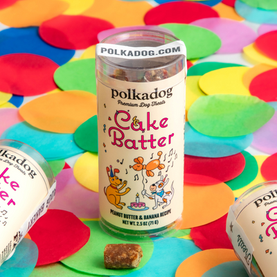[SHORT EXP] Polkadog Training Bits Mini Tube - Cake Batter Dog Treats