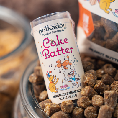 [SHORT EXP] Polkadog Training Bits Mini Tube - Cake Batter Dog Treats