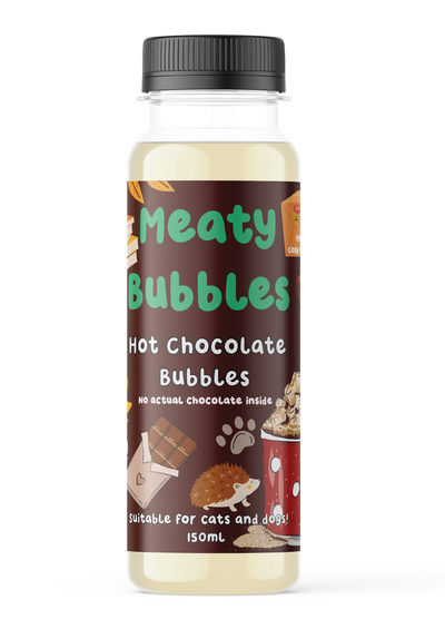 Meaty Bubbles - Hot Chocolate Flavour [EXP 02/26] Pet Friendly Bubbles