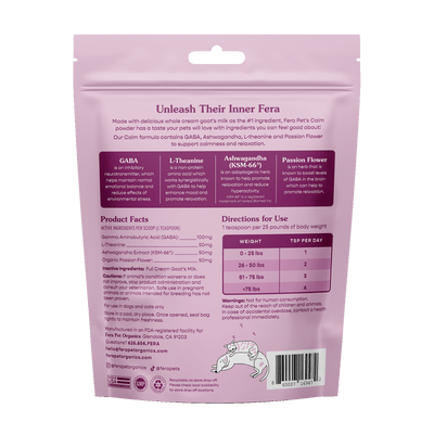Fera Pet Organics Calm Goat Milk Topper for Dogs and Cats - Supplement - Fera Pet Organics - Shop The Paw