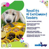 Sodapup - eBowl Enrichment Slow Feeder Bowl for Dogs - Honeycomb Blue - Toys - Sodapup - Shop The Paw