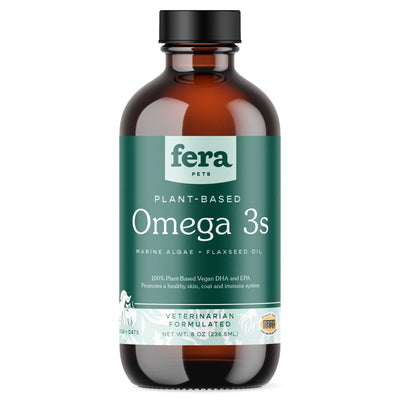 Fera Pet Organics Vegan Omega-3, 6, 9s Algae Oil Dogs & Cats (8oz) - Supplement - Fera Pet Organics - Shop The Paw