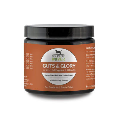 Four Leaf Rover Guts & Glory Grass-fed organs for Dogs - Supplement - Four Leaf Rover - Shop The Paw