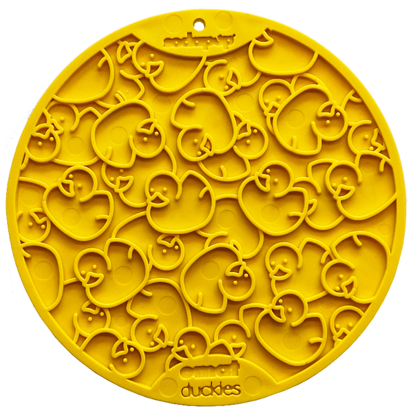 Sodapup - E-mat (Enrichment Licking Mat) with suction cups - Duckies - Toys - Sodapup - Shop The Paw