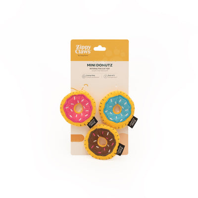 ZippyClaws Mini Donutz 3-Pack Cat Toys - cat toys - ZippyClaws - Shop The Paw