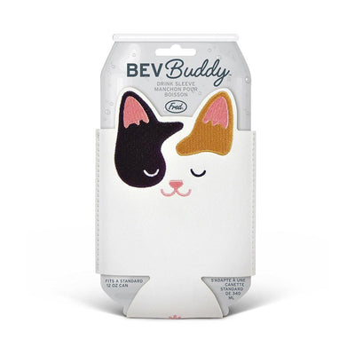 Howligans Bev Buddy - Cat Drink Sleeve - Calico Cat - Can & Bottle Sleeves - Howligans - Shop The Paw