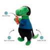 Fringe Studio Hustle Hit Never Quit Rex Plush Dog Toy - Toys - Fringe Studio - Shop The Paw